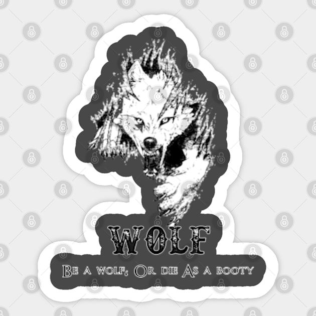 the wolf Sticker by Genio01